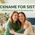 Nickname for sister